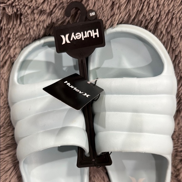 Hurley Light Blue Slide Sandals - Picture 2 of 3